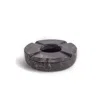And Jacob Less Is More Ashtray -  Black Marble In Black