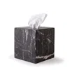 And Jacob Less Is More Tissue Box - Black Marble In Black