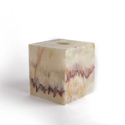 And Jacob Less Is More Tissue Box Marble - Green Onyx