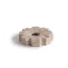 And Jacob Neutrals Ashtray Nut - Travertine Marble In Brown