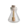 And Jacob Neutrals Honey Pot Container Orejas - Travertine Marble In Transparent