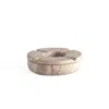 And Jacob Neutrals Less Is More Ashtray - Travertine Marble In Neutral