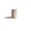 And Jacob Neutrals Less Is More High Container - Travertine Marble In Brown