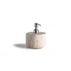 And Jacob Neutrals Less Is More Low Dispenser -travertine Marble In White