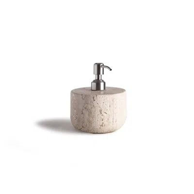 And Jacob Neutrals Less Is More Low Dispenser -travertine Marble In White