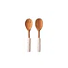 And Jacob Neutrals Serving Utensils Pebbles - Spoon And Fork Travertine In Brown