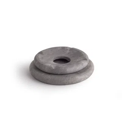 And Jacob Pebbles Ashtray Donut - Grey Marble In Gray