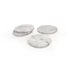 And Jacob Pebbles Coasters Set - White Marble In White