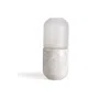 And Jacob Pill Candle Holder - White Marble In White
