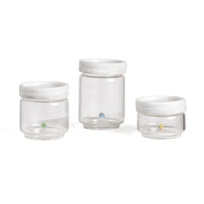 And Jacob Stackable Containers Set With White Marble Lid