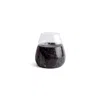 And Jacob Vaina Large Candle Holder Glass - Black Marble In Black