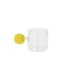 And Jacob Yellow / Orange Espresso Cup In Transparent