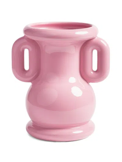&k Amsterdam Amfora Side-handles Vase (26.5cm X 23cm) In Pink