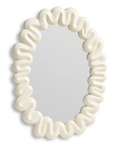 &k Amsterdam Dribble Oval Mirror (52.5cm X 31.5cm)