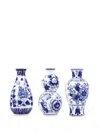 &k Amsterdam Dutch Selight Vases (set Of Three)