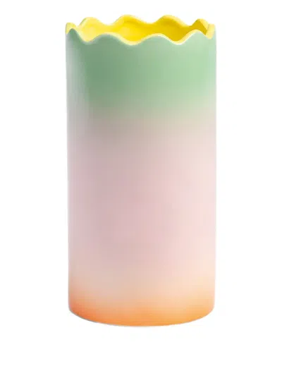 &k Amsterdam Fade Scalloped Vase (12cm)
