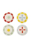 &k Amsterdam Folk Plates (set Of Four)