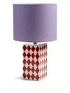 &k Amsterdam Harlequin Table Lamp In Purple