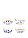 &k Amsterdam Lemon Moroccan Bowls (set Of Four) In Multi