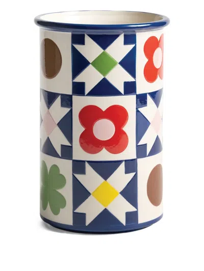 &k Amsterdam Patch Quilt Vase In Blue