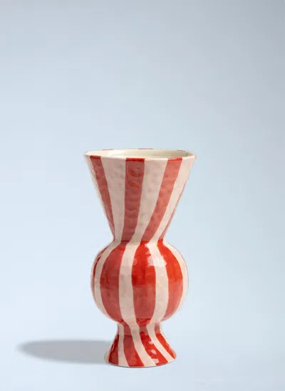 &k Amsterdam Rhombic Vase In Red
