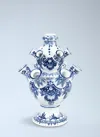&k Amsterdam Tulip Pyramid Vase In Blue