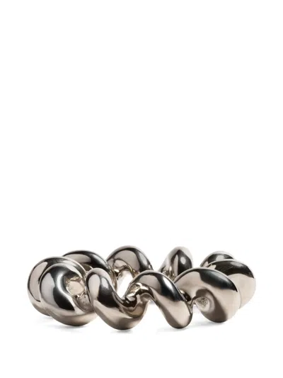 &k Amsterdam Twist Spiral Trivet In Metallic