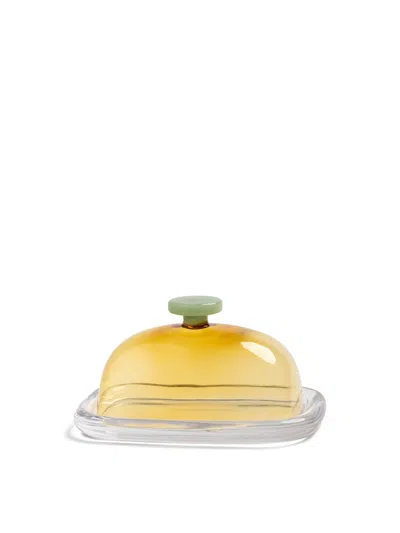 &klevering Cantine Butter Dish In Yellow