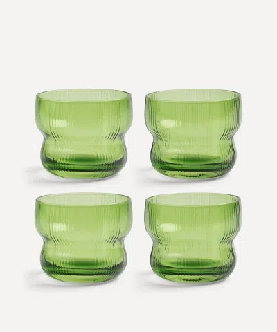 &klevering Green Glass Circus Set Of Four