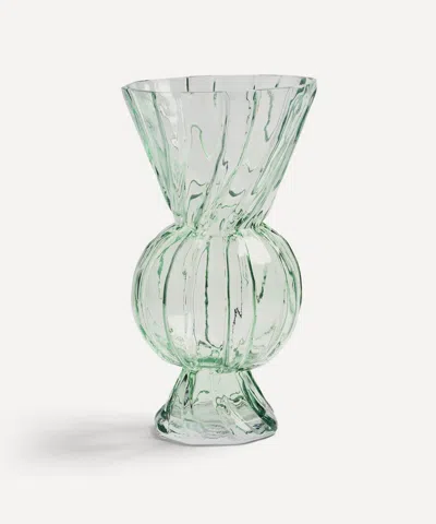 &klevering Green Rhombic Glass Vase