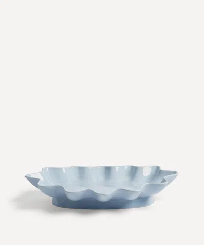 &klevering Oval Sun Ice Blue Bowl