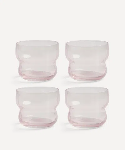 &klevering Pink Glass Circus Set Of Four
