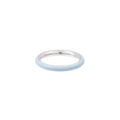 &lottie Women's Black / Silver Uno Saltwater Slide Ring