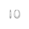 &lottie Women's Classic Silver Huggie Hoops