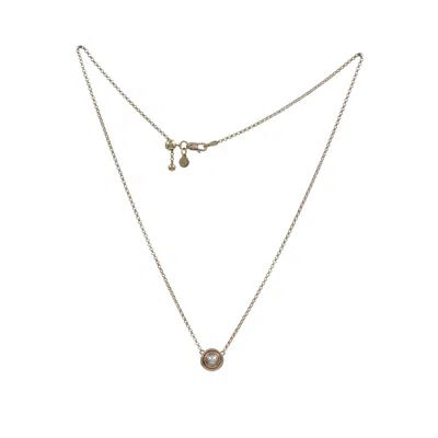 &lottie Women's Gold Parallel Pearl Necklace