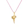 &lottie Women's Gold Shankha Shell Pendant