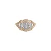 &lottie Women's Gold Trio Moissanite Ring