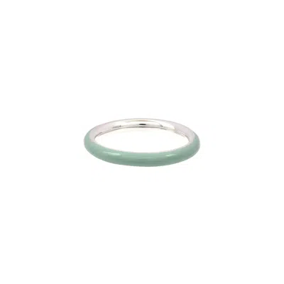 &lottie Women's Green / Silver Uno Smoke Green Ring In Multi