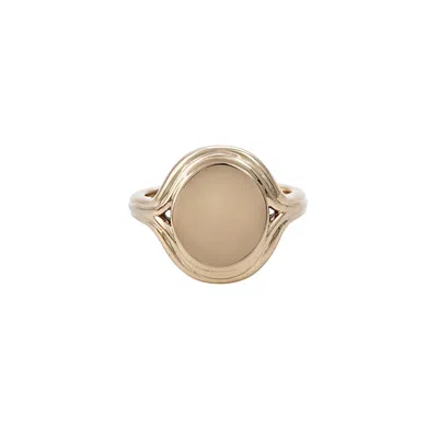 &lottie Women's Parallel Gold Signet Ring