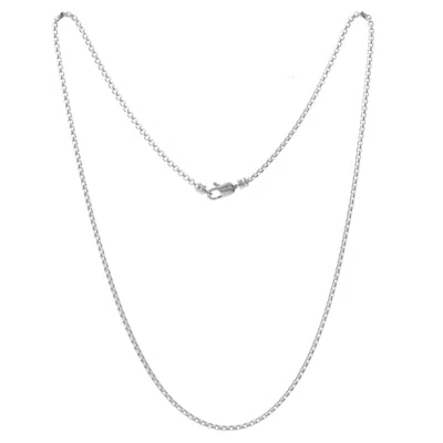 &lottie Women's Silver Box Chain Necklace