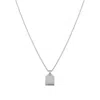 &lottie Women's Tag Silver Necklace In Silver