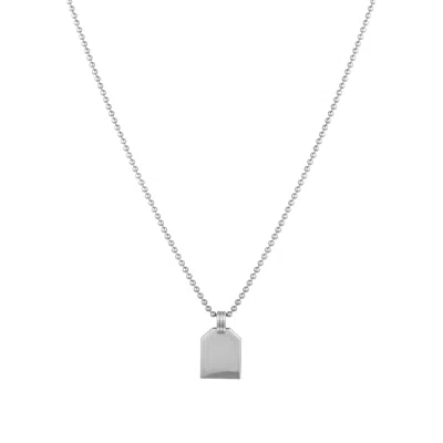 &lottie Women's Tag Silver Necklace
