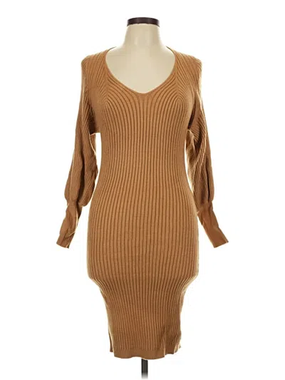 Pre-owned &merci Casual Dress In Tan