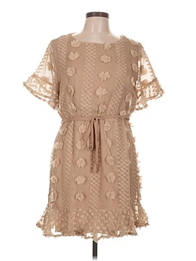 Pre-owned &merci Casual Dress In Tan