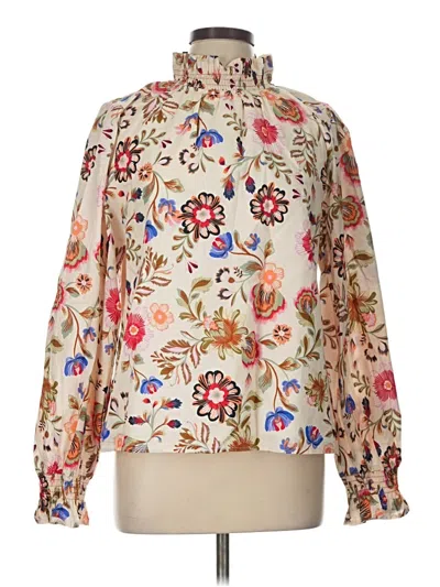 Pre-owned &merci Long Sleeve Blouse In Ivory