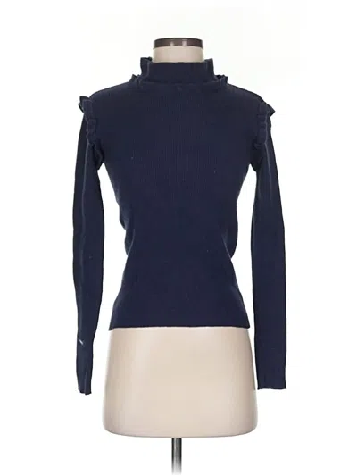 Pre-owned &merci Long Sleeve Turtleneck In Blue