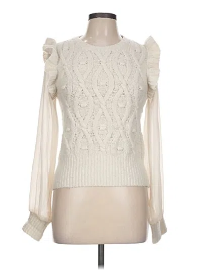 Pre-owned &merci Pullover Sweater In White