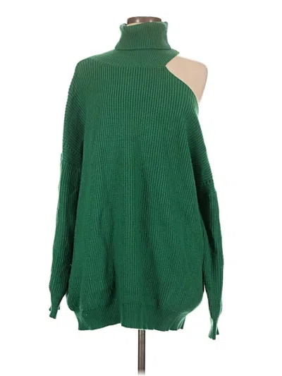 Pre-owned &merci Turtleneck Sweater In Green