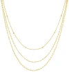AND NOW THIS 18K GOLD PLATED CHAIN 3PC. SET