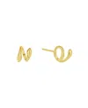 AND NOW THIS 18K GOLD PLATED EAR BUD HOLDER EARRING